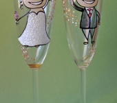 Свадебные аксессуары - Свадебные бокалы "Сhin-Сhin"