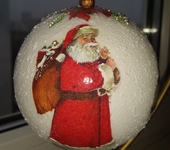 Оригинальные подарки - Ёлочный шар "Дед Мороз пришел"