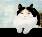 Рисунки и иллюстрации - Рисунок акварелью "Кошка"