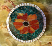 Предметы для кухни - Мозаичная подставка под горячее или украшение для кухни