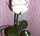 Оригинальные подарки - Цветок из металла "Белая роза"