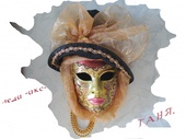 Интерьерные маски - Венецианская маска , интерьерная. Леди икс.