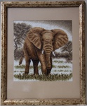 Вышитые картины - Африканский слон