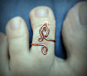 Кольца - Кольцо на пальчик ноги "Пламя".