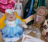 Другие куклы - Две чулочные куклы "домовой и девочка"