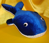 Подушки, одеяла, покрывала - декоративная подушка-игрушка Синий Кит
