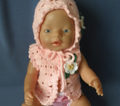 Одежда для кукол - Одежда для куклы Baby Born (Беби Бон ).  Жилет с капюшоном
