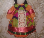 Народные куклы - традиционная народная кукла на выхвалку в цветном сарафане