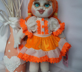 Другие куклы - Трикотажная кукла ручной работы Веснушка