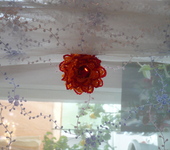 Элементы интерьера - Захват для штор - Красный цветок