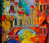 Витражи - Витражная картина "Венеция"