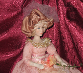 Другие куклы - Барышня в розовом платье.