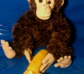 Вязаные куклы - Орангутёнок Яша
