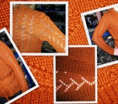 Кофты и свитера - Ажурный кардиган "Теплая керамика"