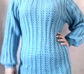 Кофты и свитера - голубой свитер