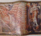 Обложки для паспорта - Обложка для паспорта ручной работы "Девушка и лошадь"