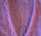 Кофты и свитера - Ажурный пуловер "Розовые тюльпаны"