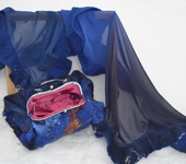 Сумки, рюкзаки - Комплект валяный сумка и палантин Морская пучина