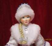 Другие куклы - Снегурочка -  авторская фарфоровая кукла