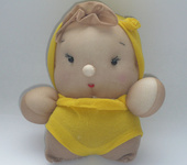 Народные куклы - Пупсик в желтом костюмчике