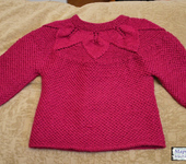 Одежда для девочек - Кофта-туника "Малиновый цвет"