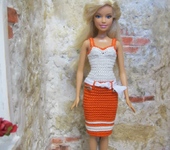 Одежда для кукол - Элегантное летнее платье