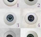 Изготовление кукол, игрушек - Глаза 24 мм круглые полимерные для кукол реборн.