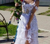 Одежда и аксессуары - Свадебное платье крючком