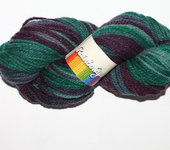 Шитье, вязание - ЭкоПряжа ручного крашения RainbowYarn расцветка "Таинственный лес"