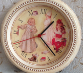 Часы - Винтажные часы с детьми