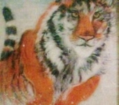 Оригинальные подарки - Картина"Тигр в прыжке"
