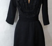 Платья - Офисное черное платье