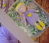 Куклы Тильды - Куколка малышка в фиолетовом