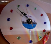 Часы - Часы из большого лазерного диска