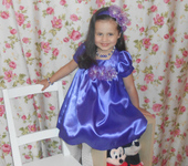 Одежда для девочек - платье фиолетовое