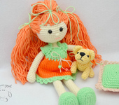 Вязаные куклы - Аринка и Веня