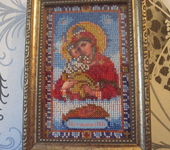 Бисер и бисероплетение - Почаевская икона Божьей Матери