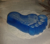 Мыло ручной работы - мыло для ног с пемзой и ментолом