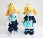 Куклы Тильды - Интерьерные куклы "Парочка овечек" в стиле Тильда