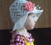 Одежда для девочек - Шапочка летняя (шляпа) для девочки