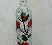 Декоративные бутылки - сакура