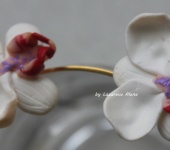 Украшения для волос - "Белая орхидея"
