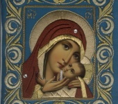Вышитые картины - Икона Божьей матери "Касперовская"
