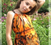 Одежда для девочек - "Тигриное" платье для девочки-подростка