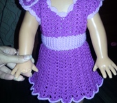 Одежда для девочек - Яркое лиловое платье для малышки
