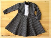 Одежда для девочек - Платье черно-белое для маленькой девочки
