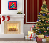 Ковры и гобелены - Новогодний коврик с изображением елки