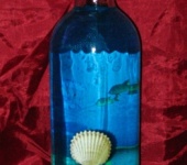 Декоративные бутылки - Бутылка "Аквариум"