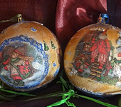 Оригинальные подарки - Новогодние шары «В гостях у  Деда мороза»