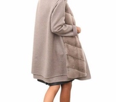 Верхняя одежда - Кашемировое пальто с мехом норки